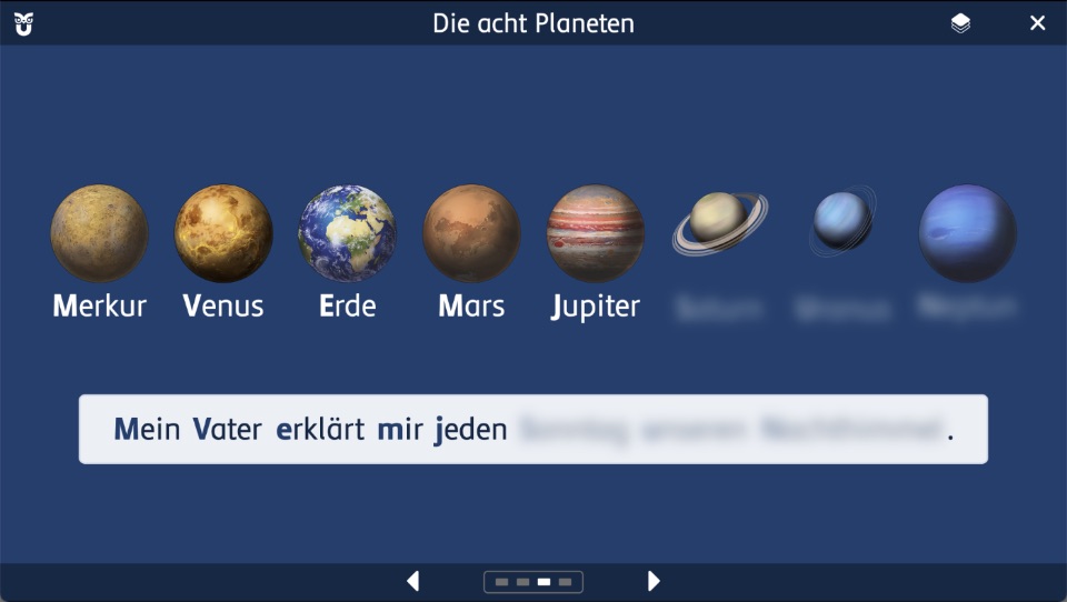 Screenshot der Präsentationsansicht